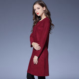 D31 - Elegant Burgundy Dress