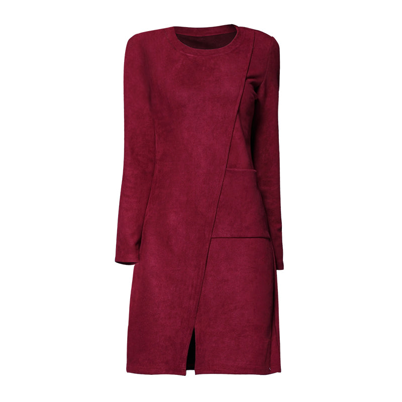 D31 - Elegant Burgundy Dress