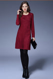 D31 - Elegant Burgundy Dress