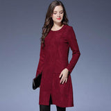 D31 - Elegant Burgundy Dress